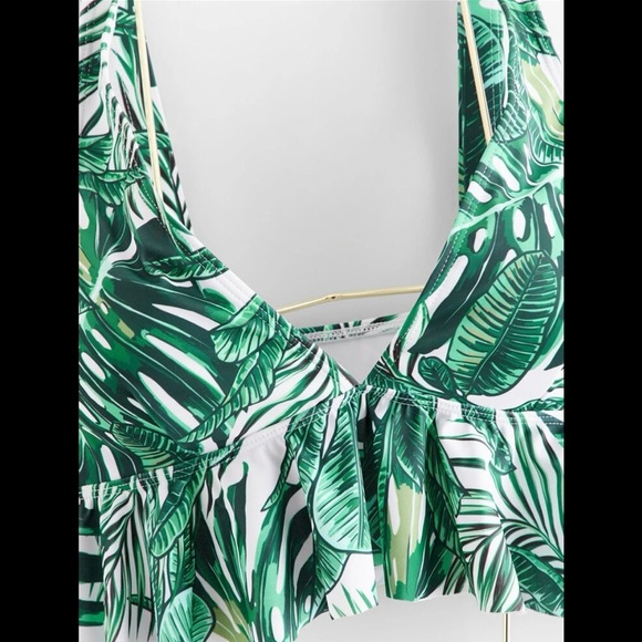 |3 FOR $20| SHEIN | Tropical Print Tankini - Picture 3 of 4